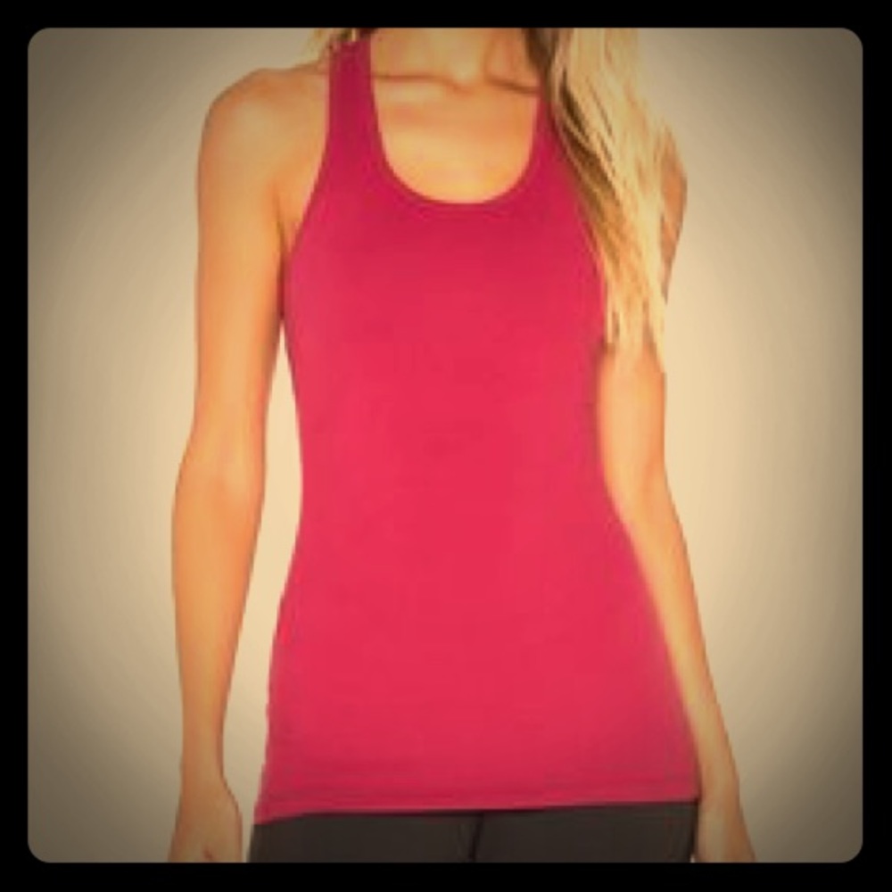 Racerback workout top with built in bra